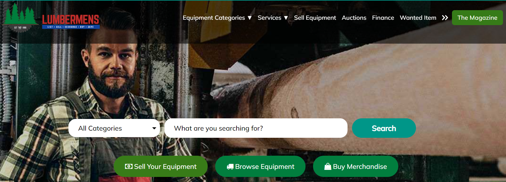 Lumbermensco webpage image
