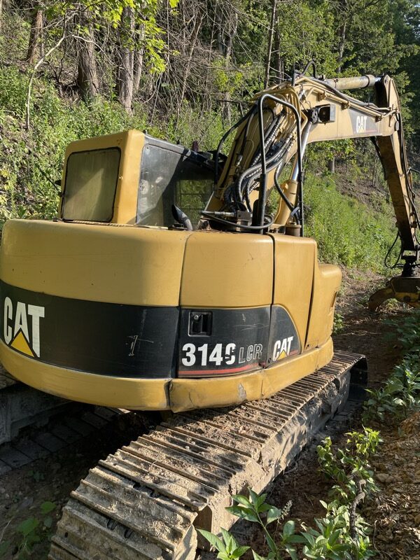 1999 CAT 314C swing grapple excavator 
